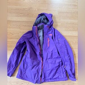 The North Face purple rain/cold weather Jacket XL